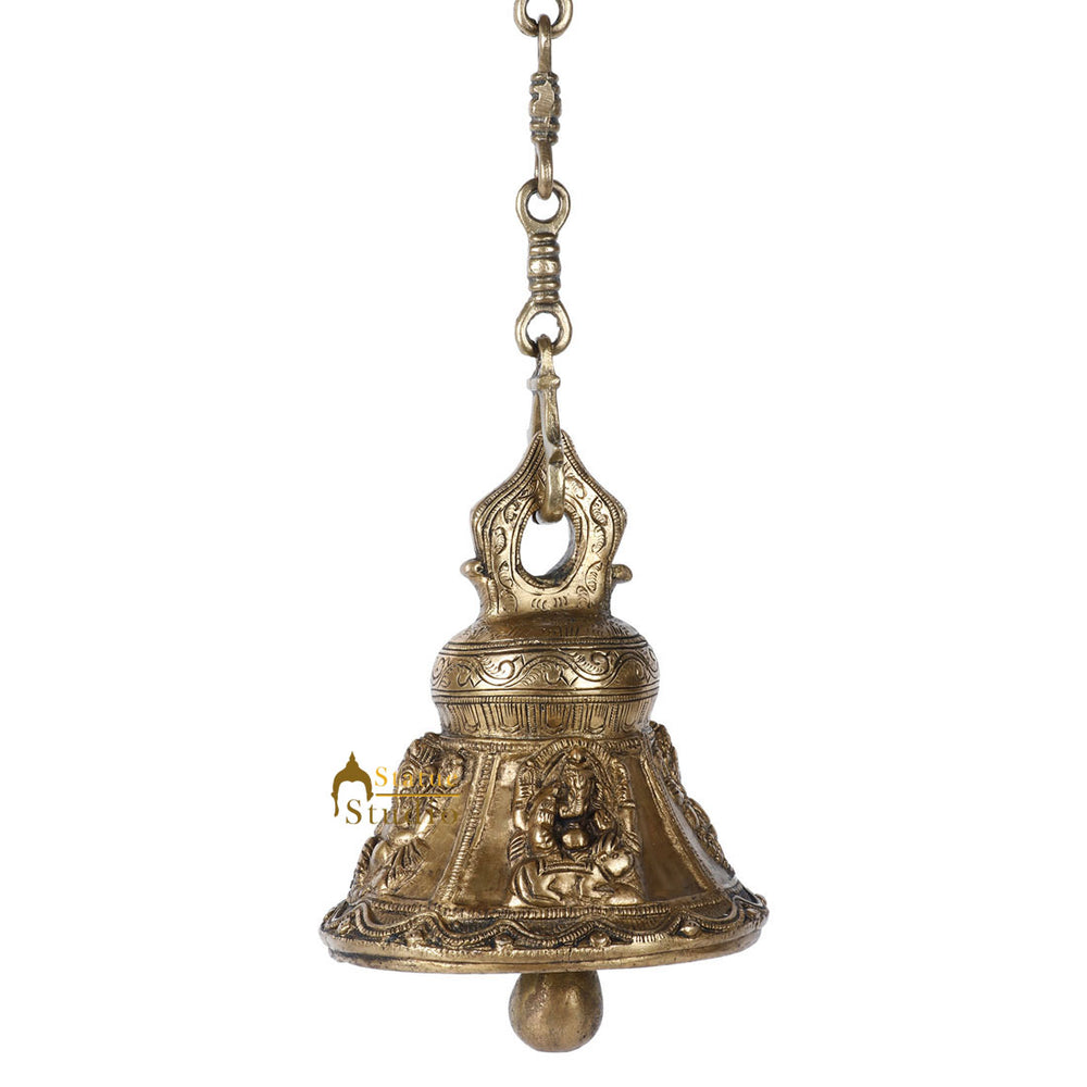 Buy eCraftIndia Brass Wall Hanging Deepak with Bell (16 cm x 8 cm x 17, Brown and Golden) (BGGDB102) Online at Low Prices in India Buy eCraftIndia Brass Wall Hanging Deepak with Bell (16 cm x 8 cm x 17, Brown and Golden) (BGGDB102) Online at Low Prices in India