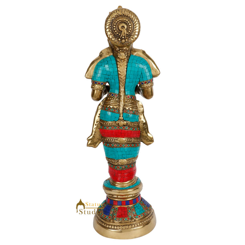 Indian Celestial Deeplakshmi Diwali Home Décor Deep Lady Statue Idol 2 Feet