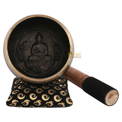 Tibetan Nepali Buddhist Chakra Prayer Metal Singing Bowl Yoga Healing Meditation