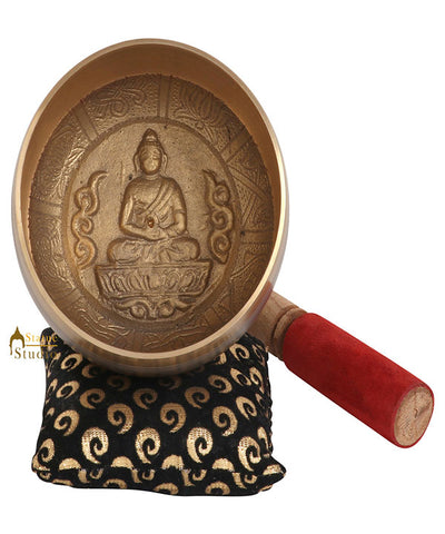 Nepali Himalyan Buddha Chakra Prayer Metal Singing Bowl Yoga Healing Meditation