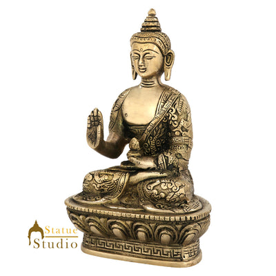 Brass Tibetan Lord Buddha Statue
