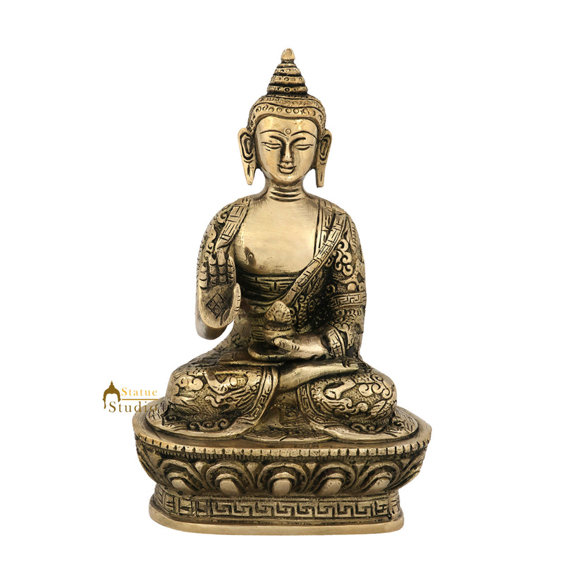 Brass Tibetan Lord Buddha Statue
