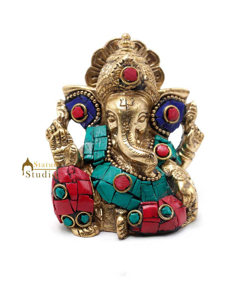 Lord Ganesha Idol For Diwali Corporate Gift Ganpati Lucky Décor Statue 2.5"