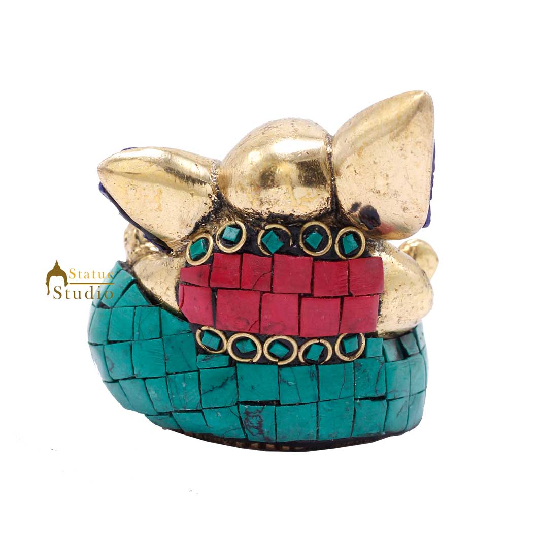 Lord Ganesha Idol For Diwali Corporate Gift Ganpati Lucky Décor Statue 2.5"