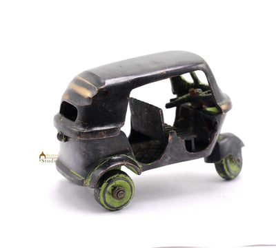 Brass Antique Finish Indian Auto Rickshaw Replica show pieces for Home Décor items for Living Room