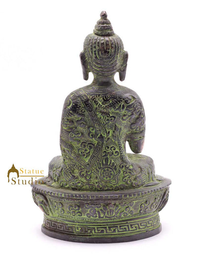 Brass Gautam Buddha Statue For Home Décor Corporate Diwali Gift Idol Showpiece 7"
