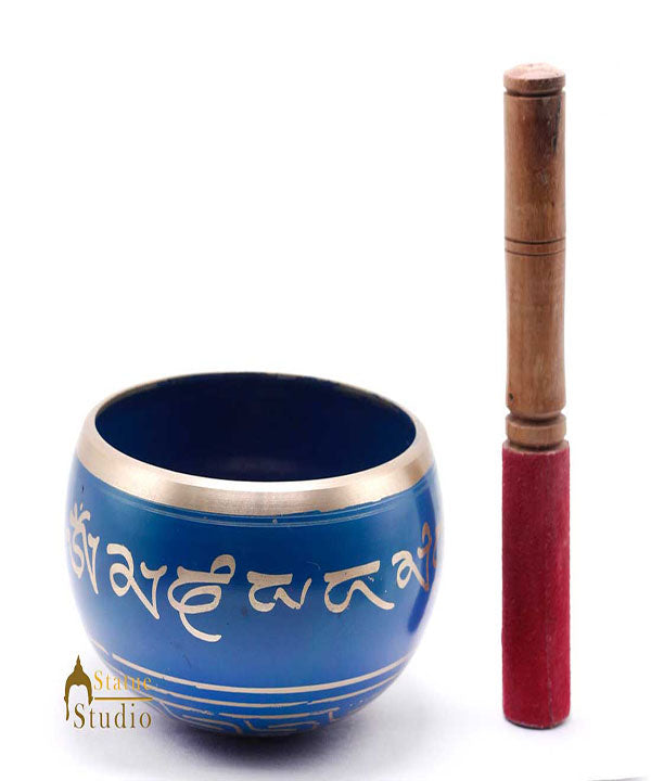 Tibetan Himalyan Buddha Chakra Prayer Yoga Healing Meditation Brass Singing Bowl