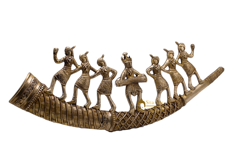 Brass Mayan Sculpture For Room Décor Wall Hanging Showpiece