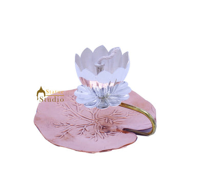 Copper Gold Silver Diya Lantern For Temple Home Pooja Room Décor Diwali Corporate Gift