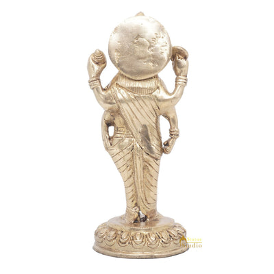 Brass Dhanvantari Idol Physician God of Ayurveda Vastu Feng Shui Statue 7"