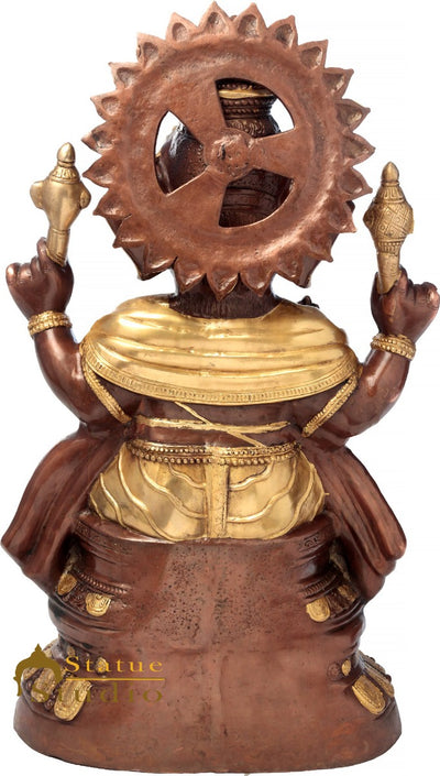 Brass Large Size Ganesha Statue Home Office Garden Décor Idol Showpiece 3 Feet