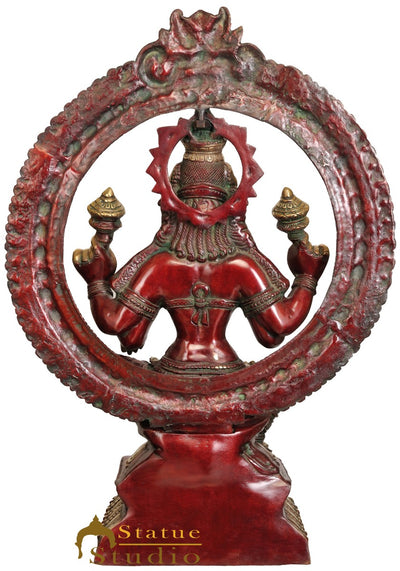 Brass Antique Lakshmi Idol Goddess Of Wealth Laxmi Home Décor Statue 3 Feet