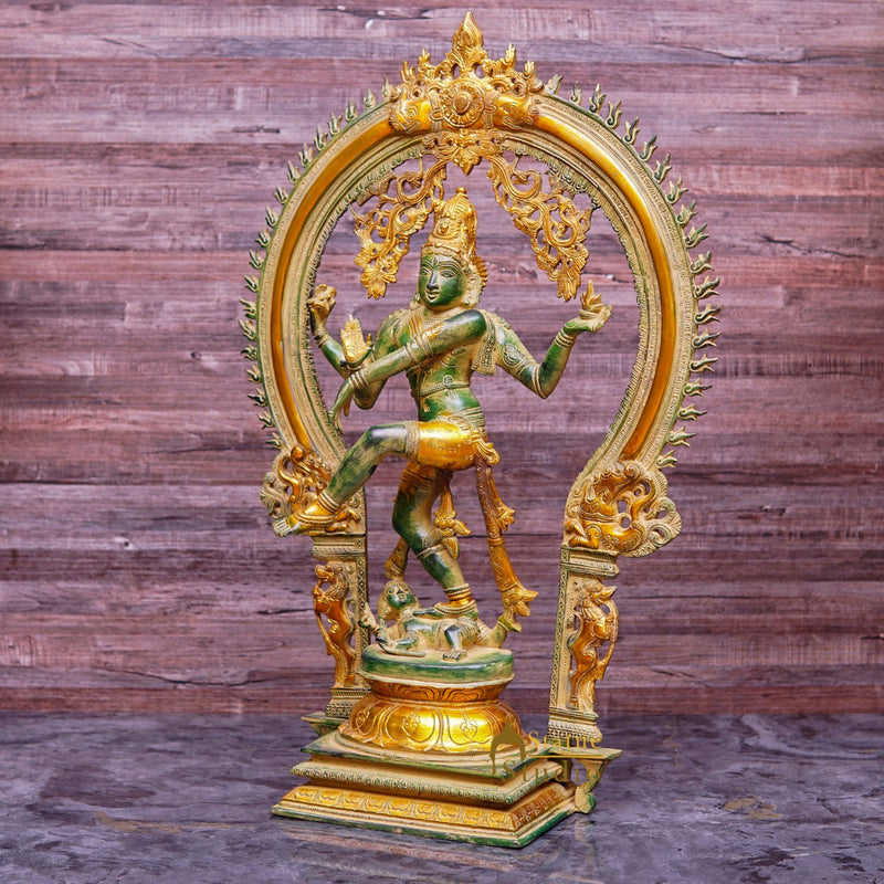Brass Large Size Nataraja Statue Dancing Shiva Idol Home Office Décor 2 Feet