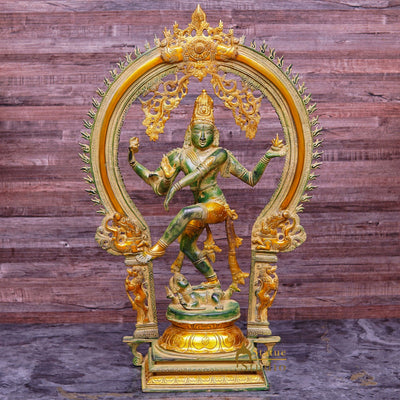 Brass Large Size Nataraja Statue Dancing Shiva Idol Home Office Décor 2 Feet