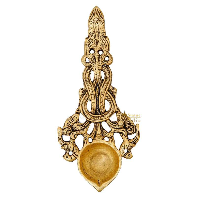 Brass Pooja Spoon For Home Puja Room Décor Gift Showpiece 7"