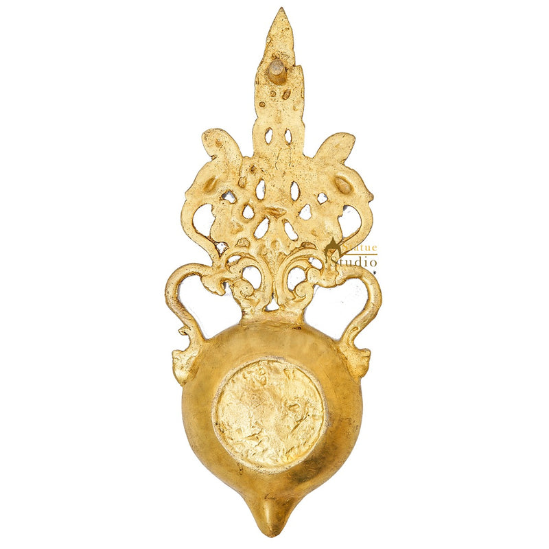 Brass Pooja Spoon For Home Puja Room Décor Gift Showpiece 11"