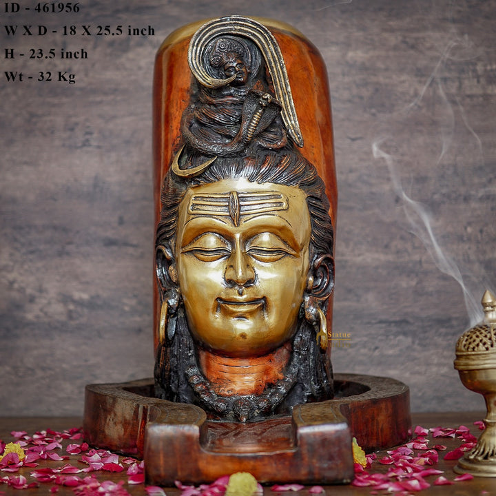 ESPLANADE Messing Shivling met Sheshnag | Shiva Lingam Shiv Ling Idool Murti Natraj (Natraj ESPLANADE Messing Shivling met Sheshnag | Shiva Lingam Shiv Ling Idool Murti Natraj (Natraj