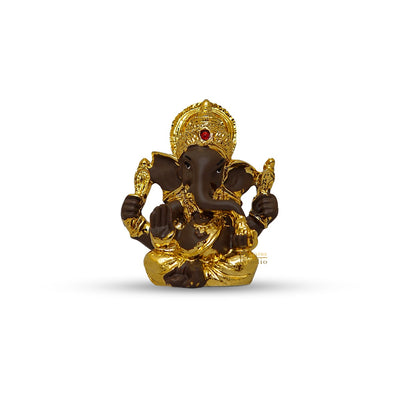 Resin Small Ganesha Idol For Home Decor And Diwali Gifting Statue 2.5"