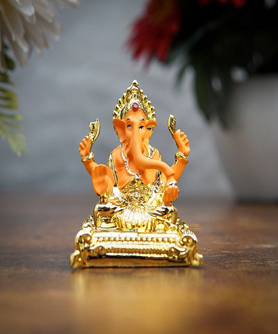 Resin Small Ganesha Idol For Home Decor And Diwali Gifting Statue 3"