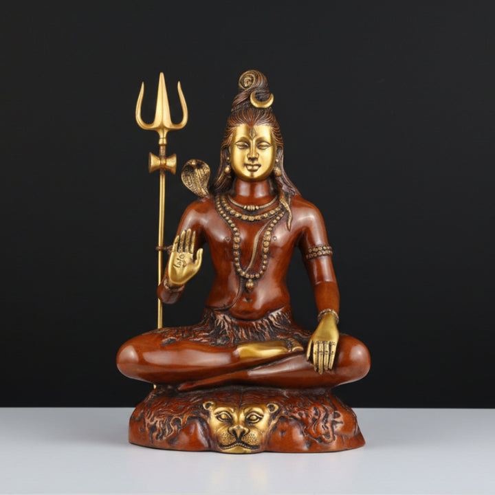 Brass Large Lord Shankar Bhagwan Shiva Idol For Home Temple 2 Feet 375300