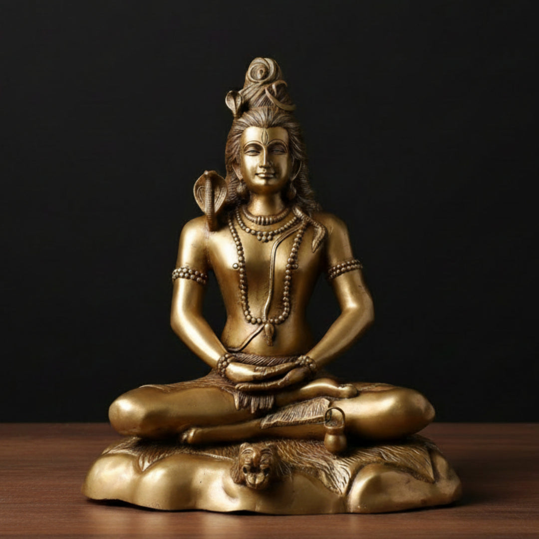 Brass Large Lord Shiva Idol Bhole Nath Mahadeva Shankar 28 Inch 118500