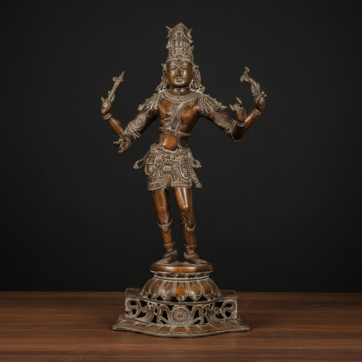 Brass Large Lord Shiva Idol as Pashupatinath Ji For Home Decor 32 116500