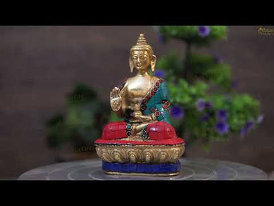 Brass Blessing Buddha Statue